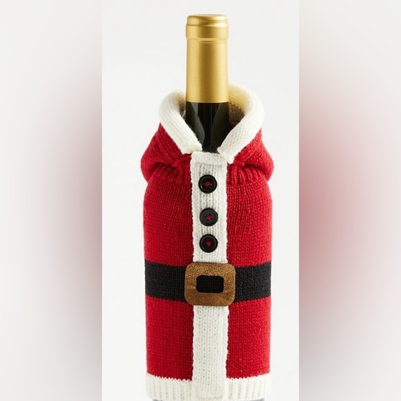 Pottery Barn Santa's Jacket Knit Wine Bag - Picture 6 of 11